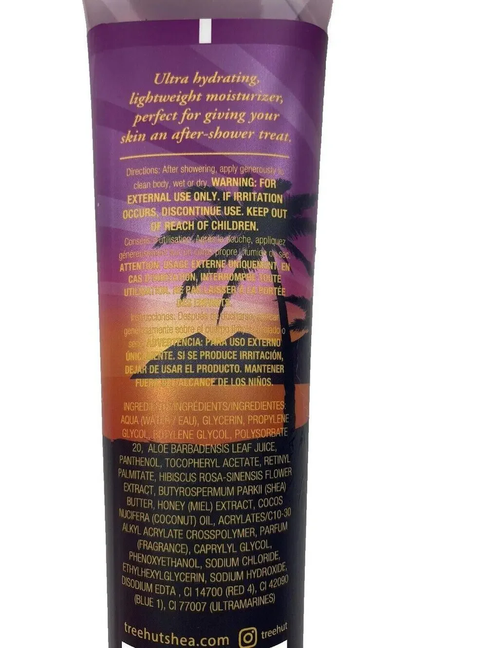 Tree Hut Island Bliss Hydro Light Gel Coconut 4pc Set New Body Care
